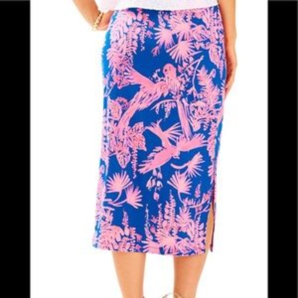 Kemi midi Skirt Indigo Night Caw Sz Small - Picture 2 of 3